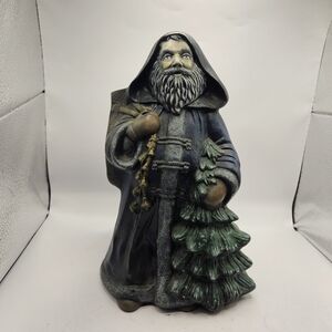 VINTAGE GARE CERAMIC MOLD #1189 SANTA WITH TREE AND BAG 11"H Used Condition. 